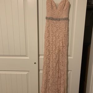 Pink long dress